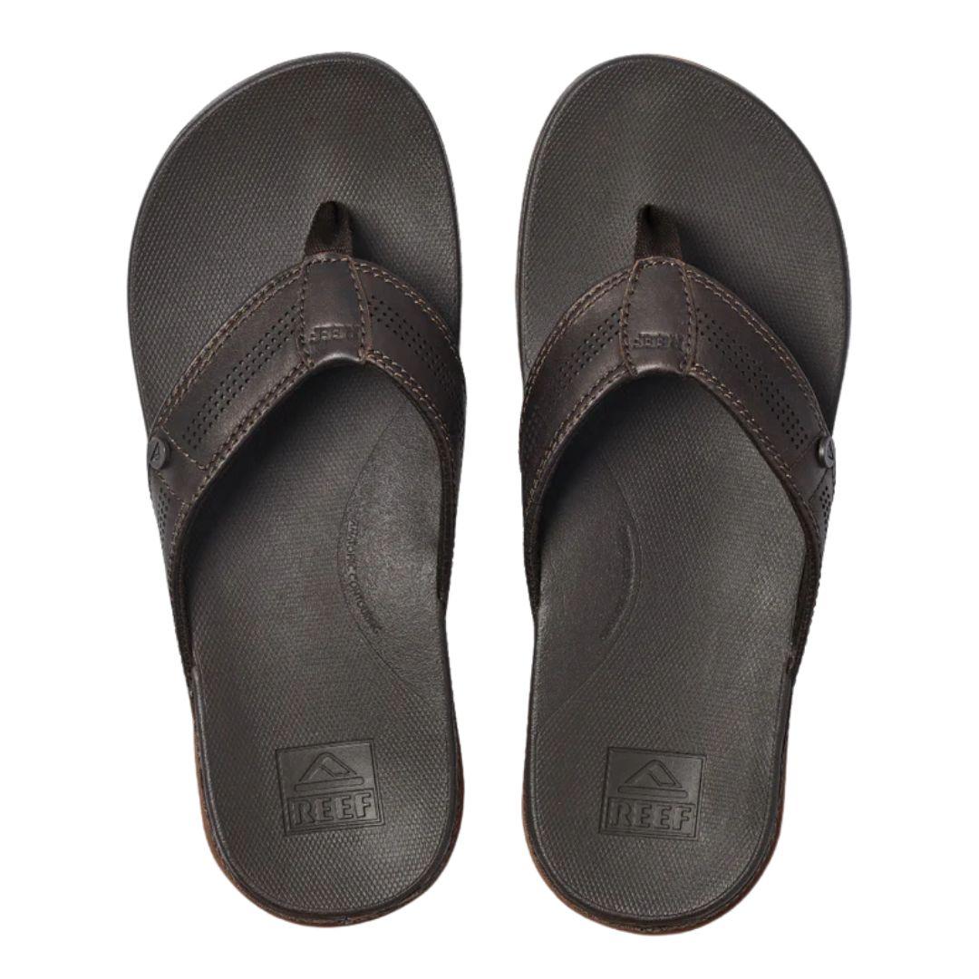 Reef Men's Cushion Lux Leather Flip Flops